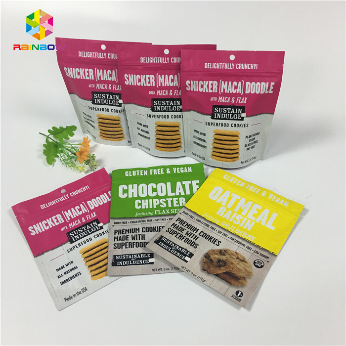 Ψηφιακή τσάντα πρόχειρων φαγητών εκτύπωσης που συσκευάζει την πλαστική σακούλα Doypack φύλλων αλουμινίου Mylar αργιλίου