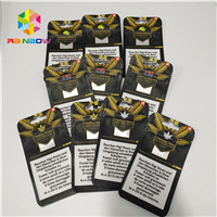 3.5g Resealable στάση τσαντών Κ Mylar απόδειξης μυρωδιάς επάνω στις σακούλες για τη συσκευασία πετρελαίου κάνναβης ζιζανίων CBD