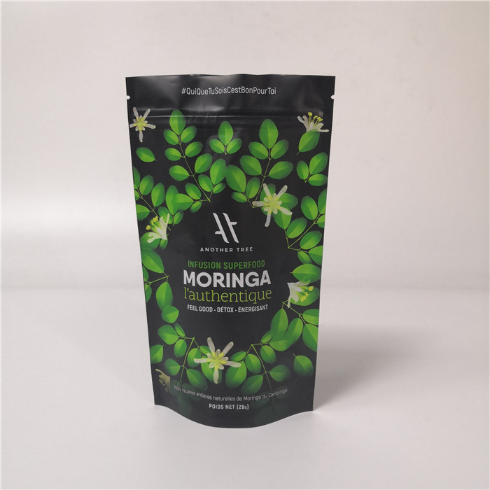 Ανακυκλώσιμη στάση τσαντών τσαγιού φύλλων αλουμινίου αργιλίου επάνω προσαρμοσμένο στο σακούλα χρώμα με την επαναχρησιμοποιήσιμη κλειδαριά φερμουάρ