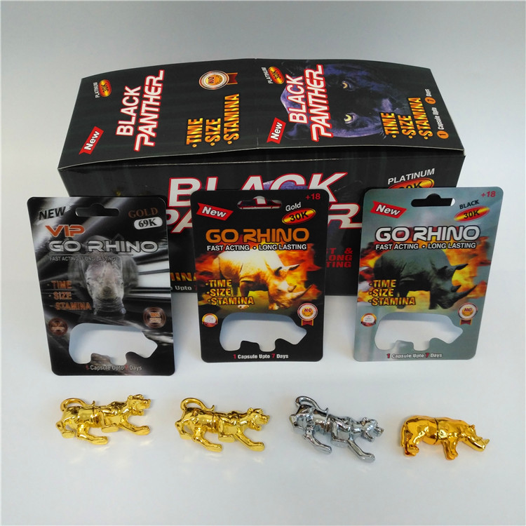 Πηγαίνετε συσκευασία καρτών φουσκαλών χαπιών αυξήσεων ατόμων ρινοκέρων με το μπουκάλι φουσκαλών αριθμού ρινοκέρων