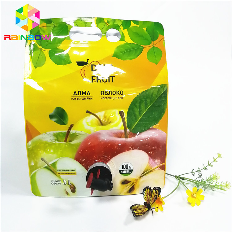 Αποθήκευση χυμού της Apple κρασιού φύλλων αλουμινίου αργιλίου συσκευασίας σακουλών σωλήνων απόδειξης διαρροών 2L 3L 5L