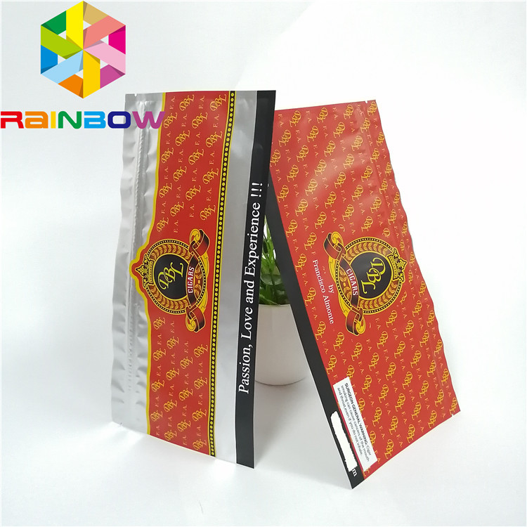 Resealable Ziplock πλαστικές σακούλες που συσκευάζουν τη σαφή ολογραφική παγωμένη αποθήκευση τροφίμων πούρων