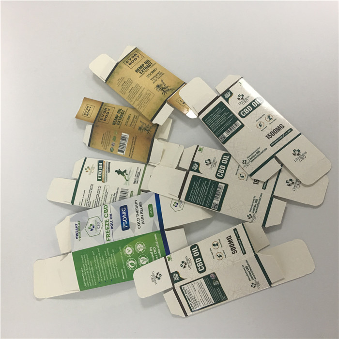 Η συνήθεια τύπωσε το μικρό dropper πετρελαίου μπουκαλιών CBD ουσιαστικού πετρελαίου κιβωτίων 10ml 30ml κιβώτιο εγγράφου μπουκαλιών συσκευάζοντας