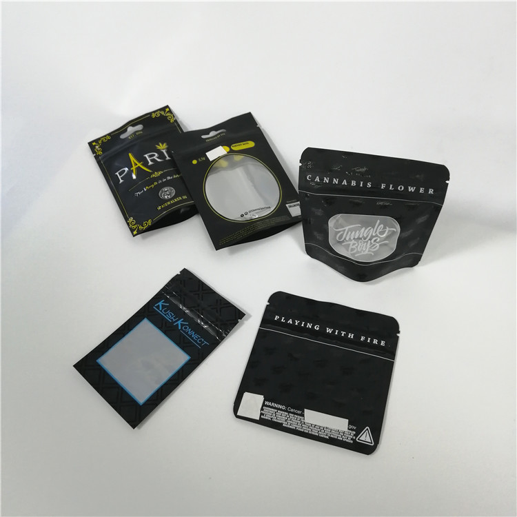 Η Resealable καραμέλα πλαστικών τσαντών Gummy αντέχει τη συσκευάζοντας κάνναβη 7g 28g ζιζανίων Cbd