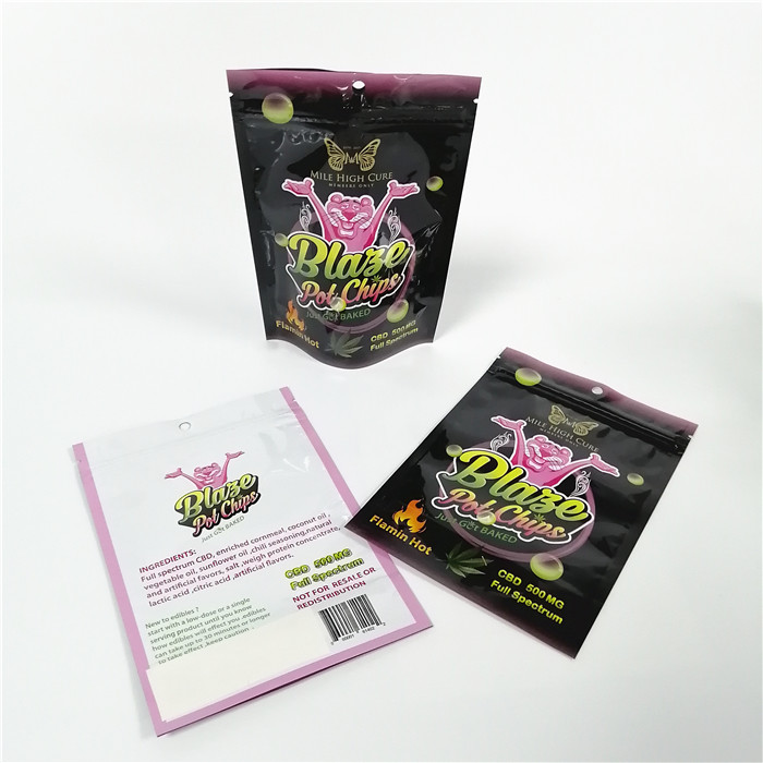 Προσαρμοσμένη ψηφιακή συσκευάζοντας στάση θυμιάματος τυπωμένων υλών βοτανική επάνω στην τσάντα πρόχειρων φαγητών φύλλων αλουμινίου σακουλών