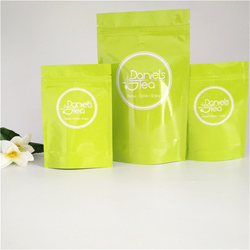 Ματ πλαστικές σακούλες επιφάνειας που συσκευάζουν, συσκευάζοντας τσάντα τσαγιού φύλλων αλουμινίου αργιλίου που προσαρμόζεται