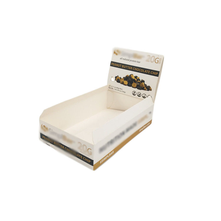 Πλήρες εκτύπωσης εγγράφου κιβωτίων συσκευάζοντας συνήθειας UV επίστρωμα στάσεων επίδειξης χαρτονιού αντίθετο