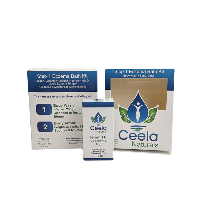 Στιλπνό άσπρο κιβώτιο εγγράφου χαρτονιού που συσκευάζει τη λιανική εφαρμογή πλυσίματος σώματος φροντίδας δέρματος