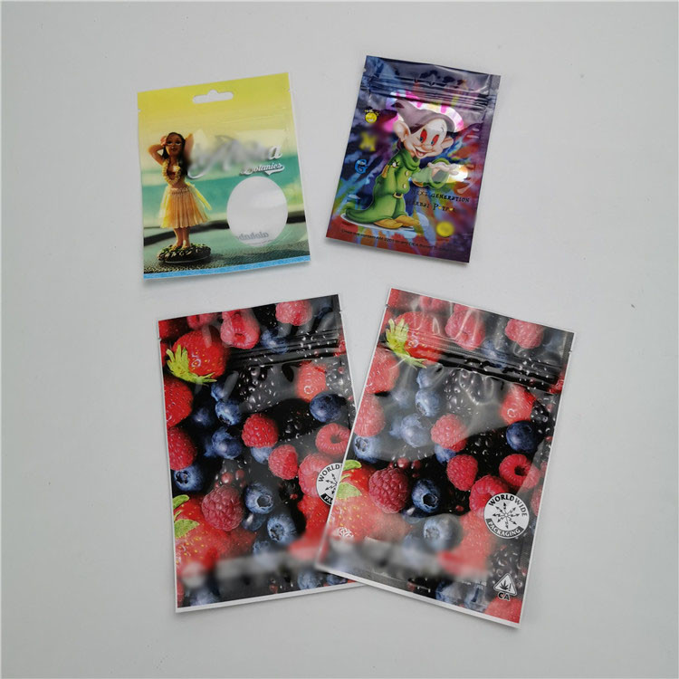 Πλαστικές σακούλες CBD που συσκευάζουν τη στάση φύλλων αλουμινίου αργιλίου επάνω Ziplock απόδειξης παιδιών στις τσάντες