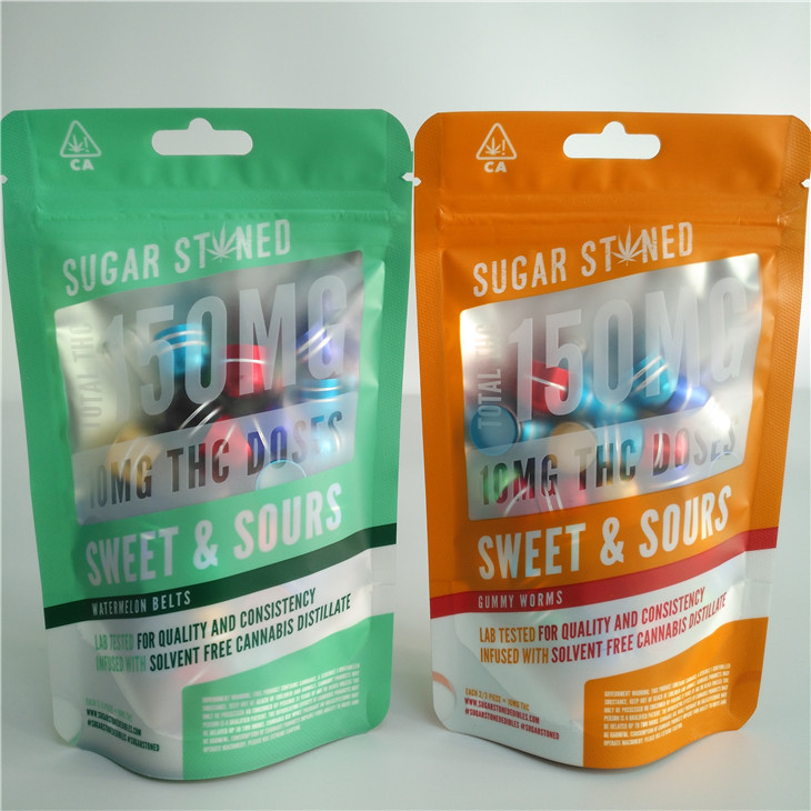 ολογραφική στάση ταινιών 3.5g 7g 14g επάνω στη συσκευασία σακουλών