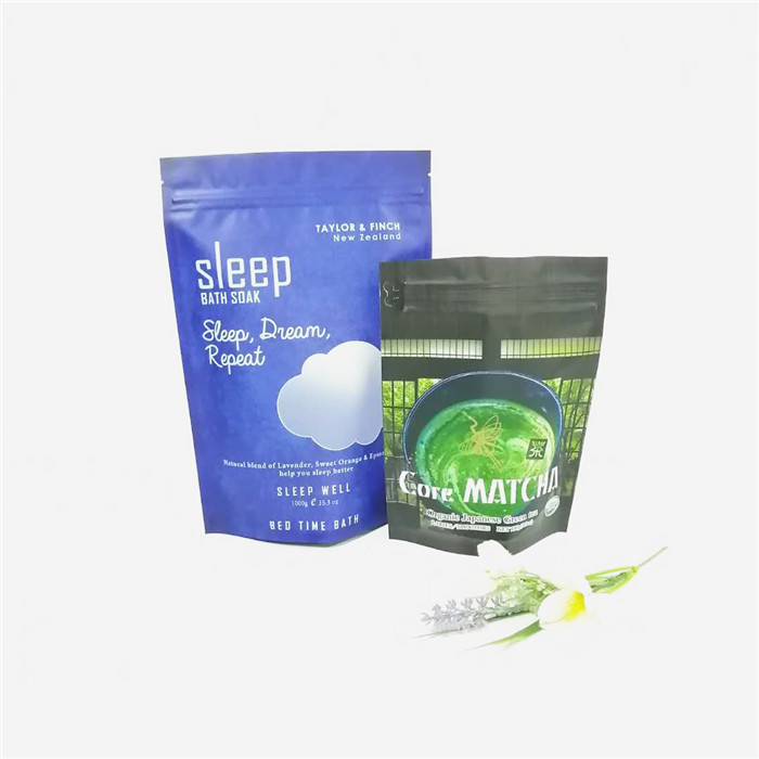 Το άλας/το σώμα λουτρών φύλλων αλουμινίου αργιλίου συνήθειας 12oz τρίβει ziplock κρέμας τις συσκευάζοντας doypack τσάντες καφέ