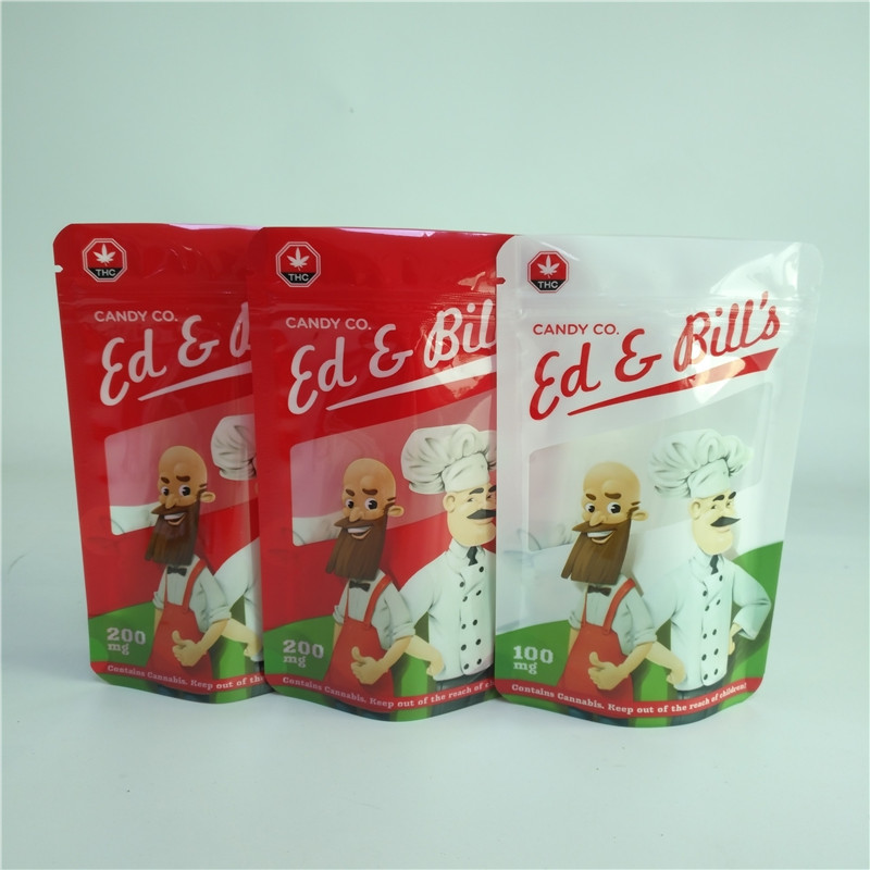 Η συνήθεια τύπωσε το Resealable βοτανικό σακούλι καψών σακουλών τσαντών CBD Gummies θυμιάματος συσκευάζοντας