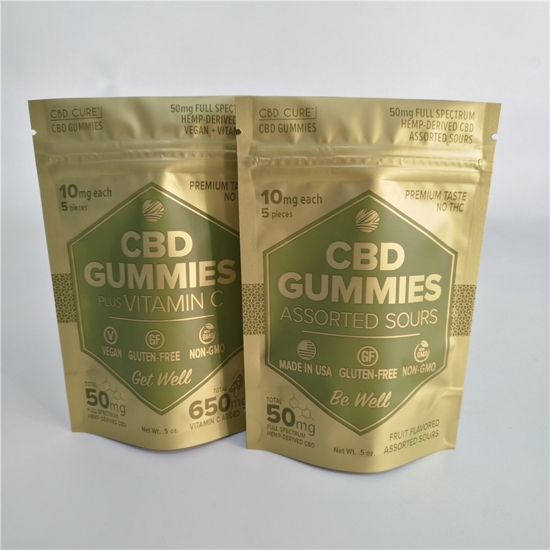 στάση σακουλών VMPET 5oz 50mg Cbd Gummies επάνω Ziplock στη σακούλα