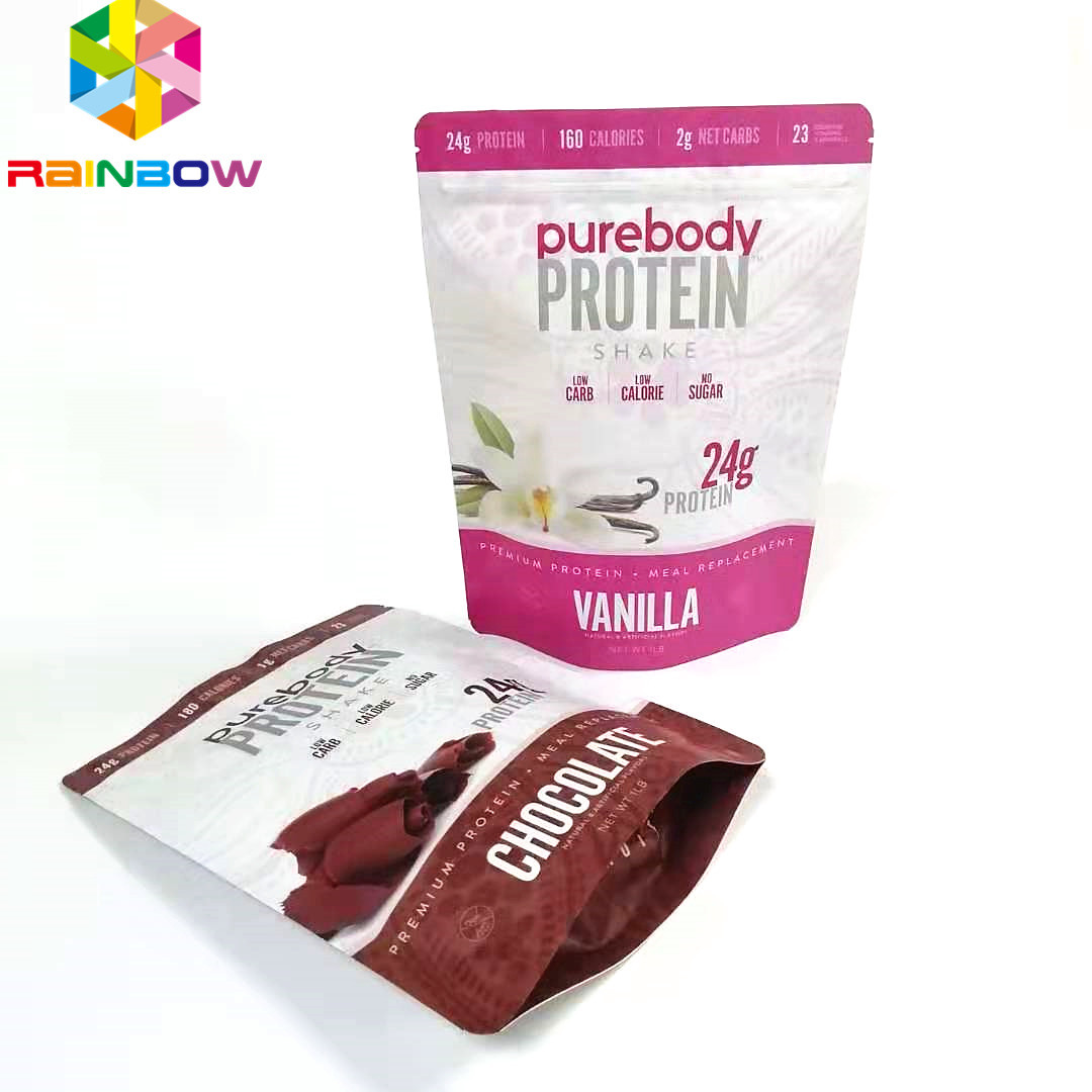 Η επαναχρησιμοποιήσιμη στάση επάνω στη σακούλα με ziplock τροφίμων επίπεδο τύπο σακουλών φερμουάρ αποθήκευσης το συσκευάζοντας τύπωσε τις τσάντες