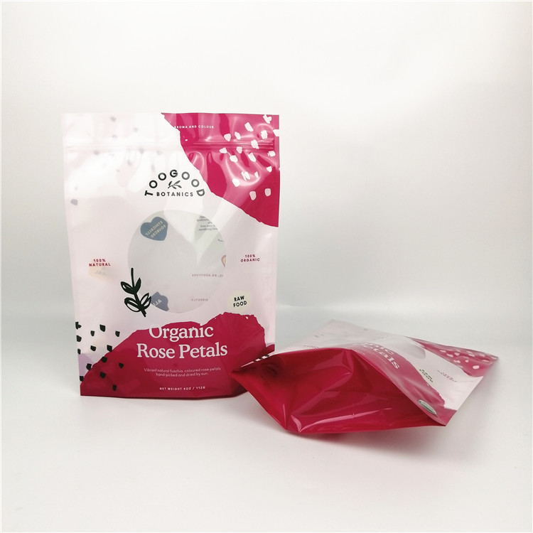 στάση σκονών CYMK λουλουδιών 0.125oz 3.5g επάνω στην τσάντα φερμουάρ