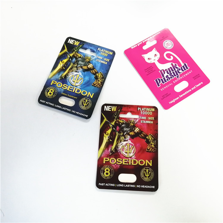 Κιβώτιο επίδειξης για ρινοκέρων χαπιών την αρσενική κάρτα εγγράφου καψών μορφής ρινοκέρων απόδοσης ανυψωτών σεξουαλική