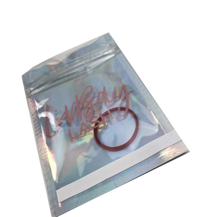 3.5g CYMK 8*13cm ολογραφικές τσάντες τρία Mylar πλευρά που σφραγίζεται