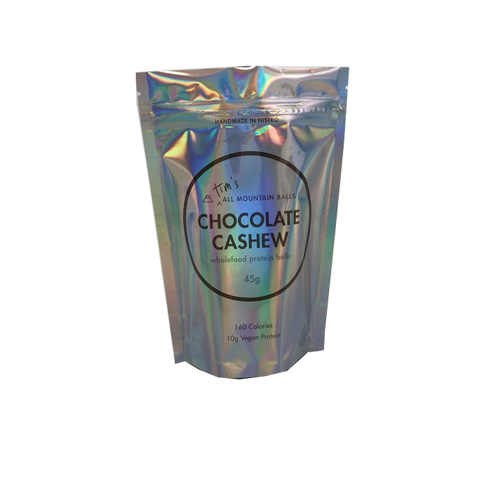 Το χονδρικό εμπόριο προσάρμοσε την ολογραφική τοποθετημένη σε στρώματα φερμουάρ κλειδαριών πλαστική Mylar τσάντα σφαιρών σακουλών πρωτεϊνική