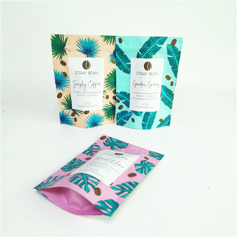 Το προσαρμοσμένο αλατισμένο πρόσωπο καφέ Doypack τρίβει το συσκευάζοντας σώμα Suger τσαντών τρίβει τη συσκευάζοντας τσάντα