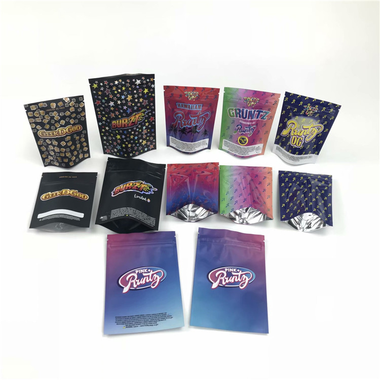 Προσαρμοσμένα UV μίνι σακούλια απόδειξης 3.5g 7g παιδιών για την ασφαλή για τα παιδιά στάση μπισκότων Preroll επάνω σε Doypack