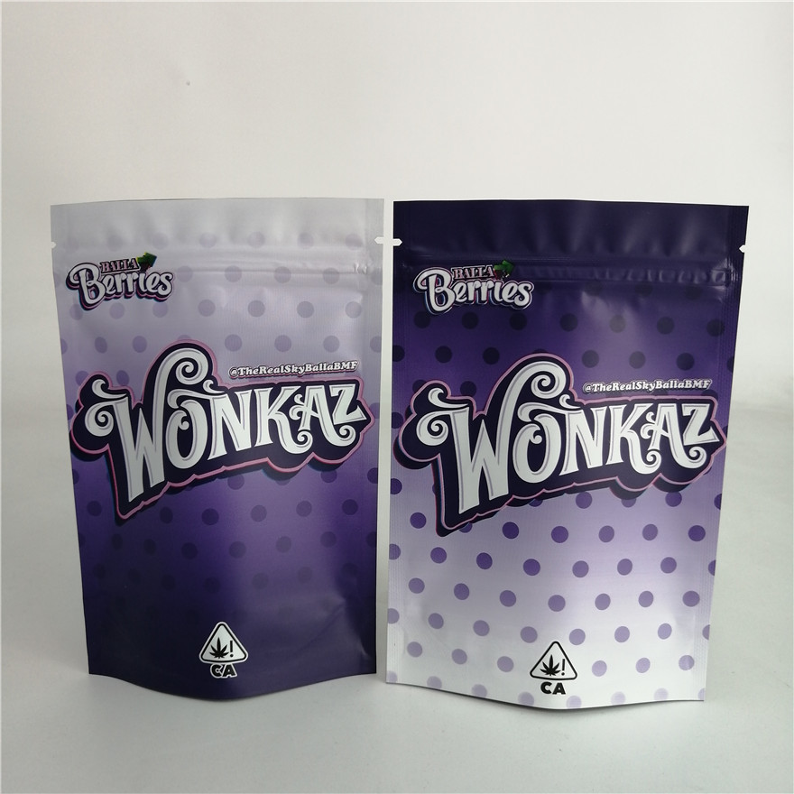 Προσαρμοσμένη στάση ζιζανίων καρυδιών μπισκότων 3.5g επάνω στην πλαστική τσάντα 7g 18g 24g καραμελών σακουλών φερμουάρ