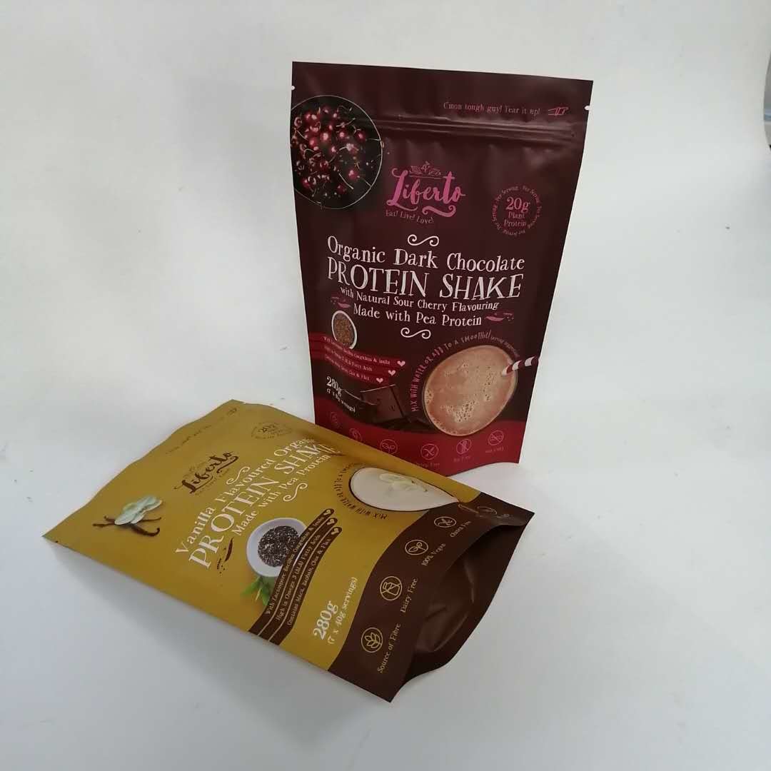 120 μικρά στέκονται επάνω τις πρωτεϊνικές σακούλες φερμουάρ Mylar σκονών μεταλλινών