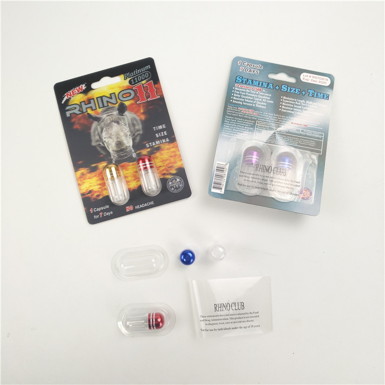 Στιλπνός ρινόκερος 7 αυξήσεων λήξης 9x12cm τρισδιάστατη κάρτα συσκευασίας