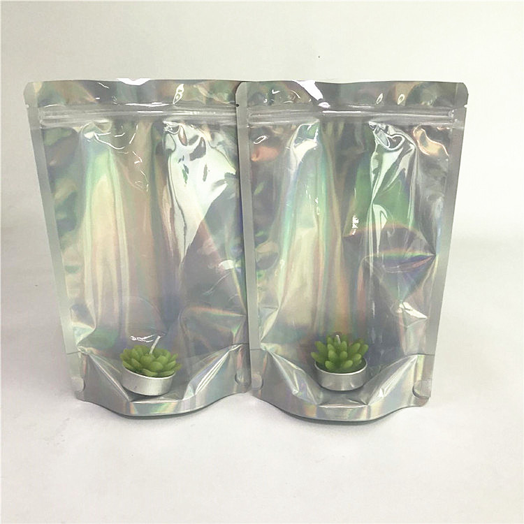 Σαφείς μπροστινές Gravure πλαστικές ολογραφικές τσάντες χρώματος εκτύπωσης CMYK