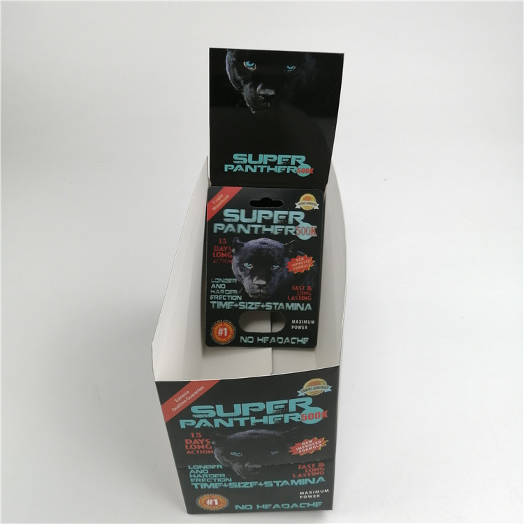 Αρσενική αυξήσεων χαπιών ρινοκέρων τρισδιάστατη φύλων φακοειδής κάρτα καρτών 600k 700k φουσκαλών χαπιών συσκευάζοντας