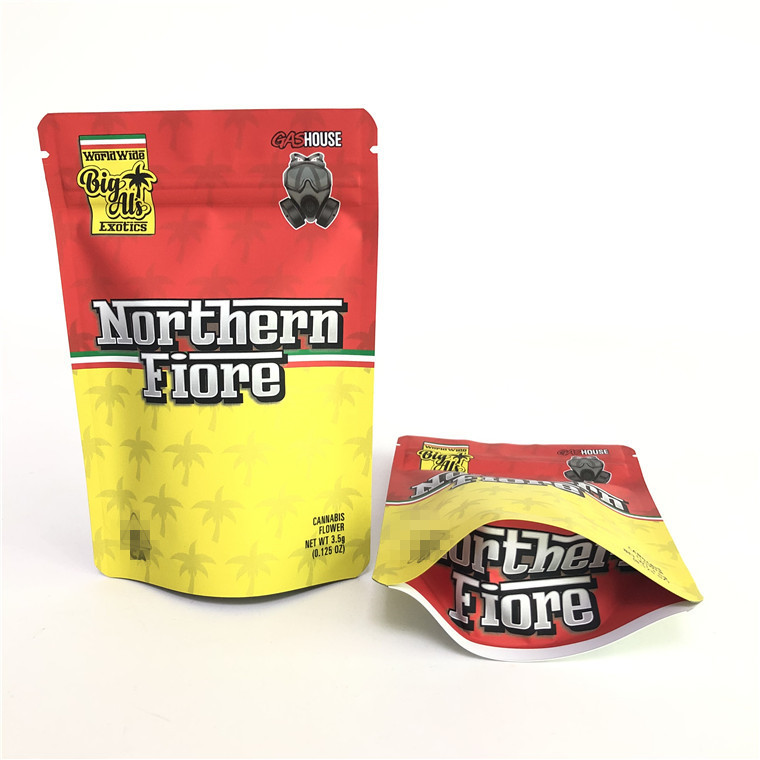 Gummy βοτανική στάση PE CMYK 180mic Mylar επάνω στην εκτύπωση όφσετ τσαντών