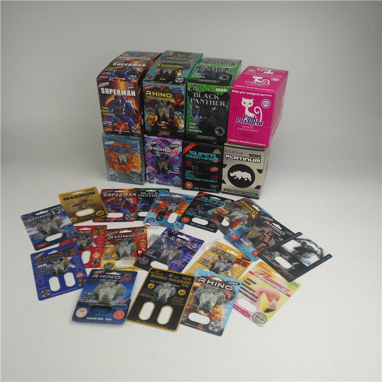 MOPP 350g πάχους φουσκαλών τρισδιάστατο καρτών χάπι αυξήσεων ρινοκέρων αρσενικό