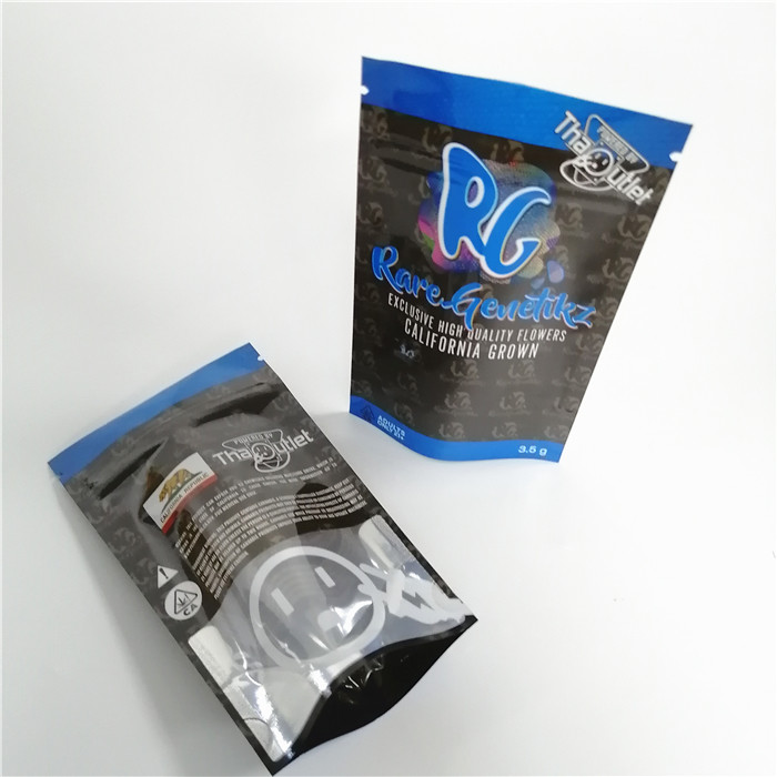 3.5grams ξινίστε τη σακούλα φύλλων αλουμινίου ζιζανίων μπαλωμάτων 120micron CMYK Edibles