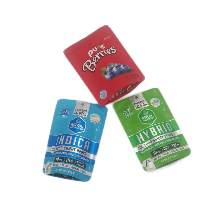 Τσάντες καννάβεων φύλλων αλουμινίου αργιλίου κάνναβης 7g 3.5g λουλουδιών