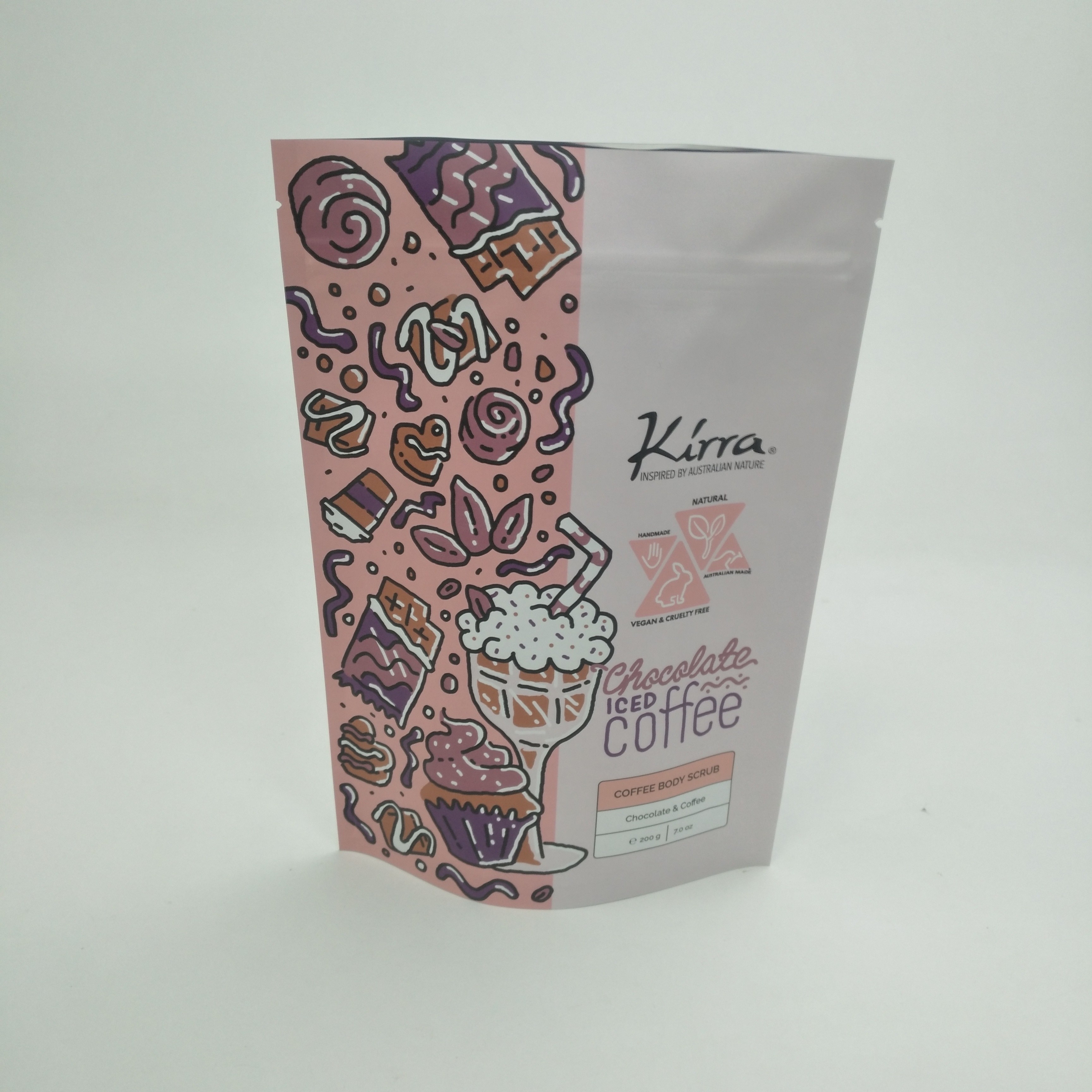 Resealable στάση ταινιών MOPP VMPET Bolsa ματ επάνω στη σακούλα για τα φασόλια Doypack