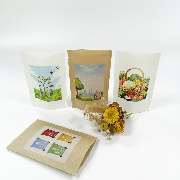 Βιοδιασπάσιμη συσκευάζοντας τσάντα εγγράφου 100mircon VMPET Kraft