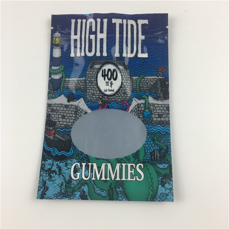 Δευτερεύουσα Ziplock σφραγίδων τρία ζιζανίων απόδειξη μυρωδιάς σακουλών Mylar τυπωμένη συνήθεια εδώδιμη