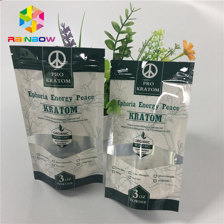 Resealable Ziplock Mylar απόδειξης μυρωδιάς στάση επάνω στις σακούλες με το παράθυρο