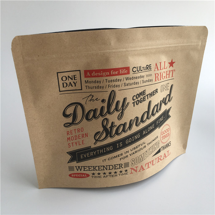 Ziplock εγγράφου του Κραφτ τσαγιού φύλλων αλουμινίου αργιλίου η στάση τσαντών συγκολλά με θερμότητα επάνω τυπωμένος