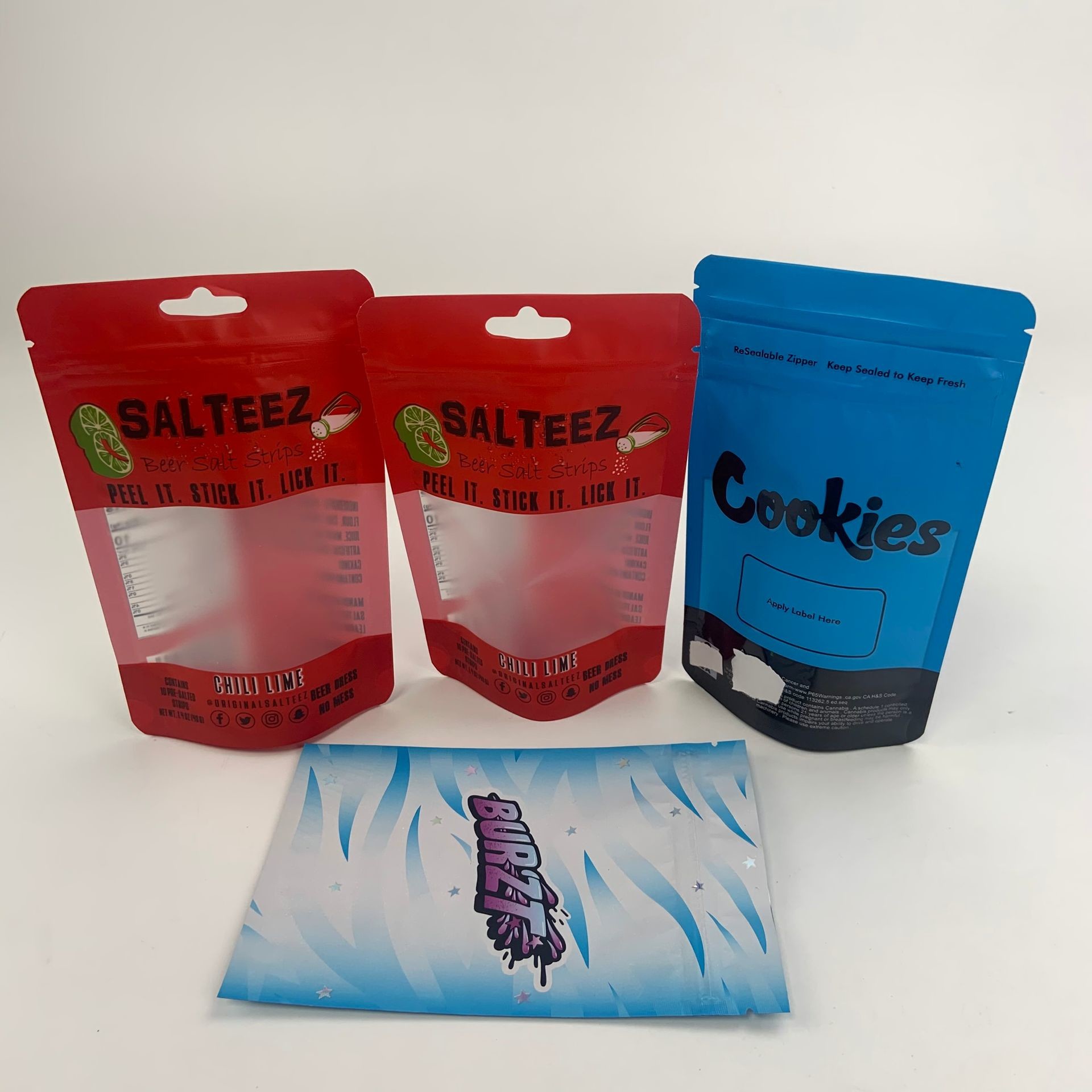 CBD πετρελαίου σαφής παραθύρων Mylar απόδειξη παιδιών τσαντών συσκευασίας φύλλων αλουμινίου πλαστική