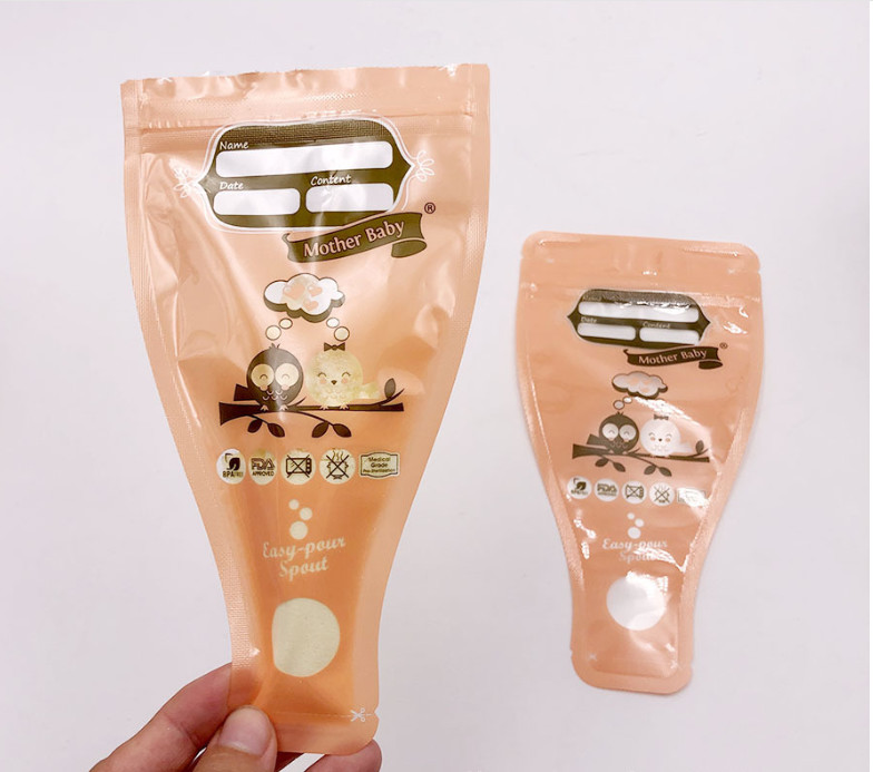 Η προ αποστειρωμένη παγώνοντας αποθήκευση μητρικού γάλα 8oz τοποθετεί το διπλό φερμουάρ που σφραγίζεται σε σάκκο