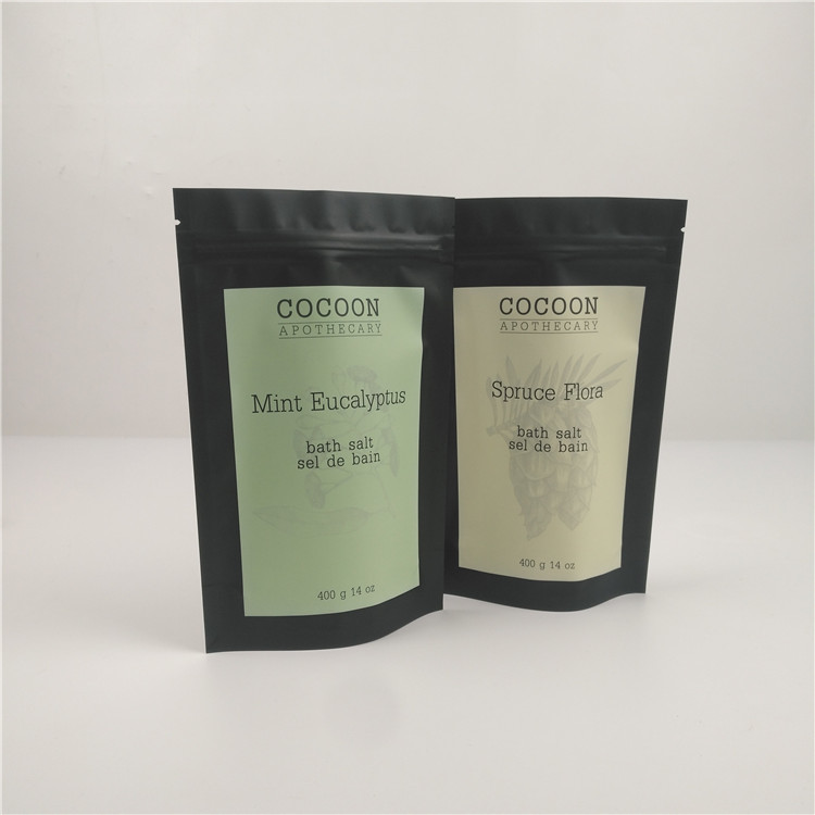 Υγρασία - η απόδειξη 14 Oz Resealable σακούλες φύλλων αλουμινίου φερμουάρ για το σώμα τρίβει