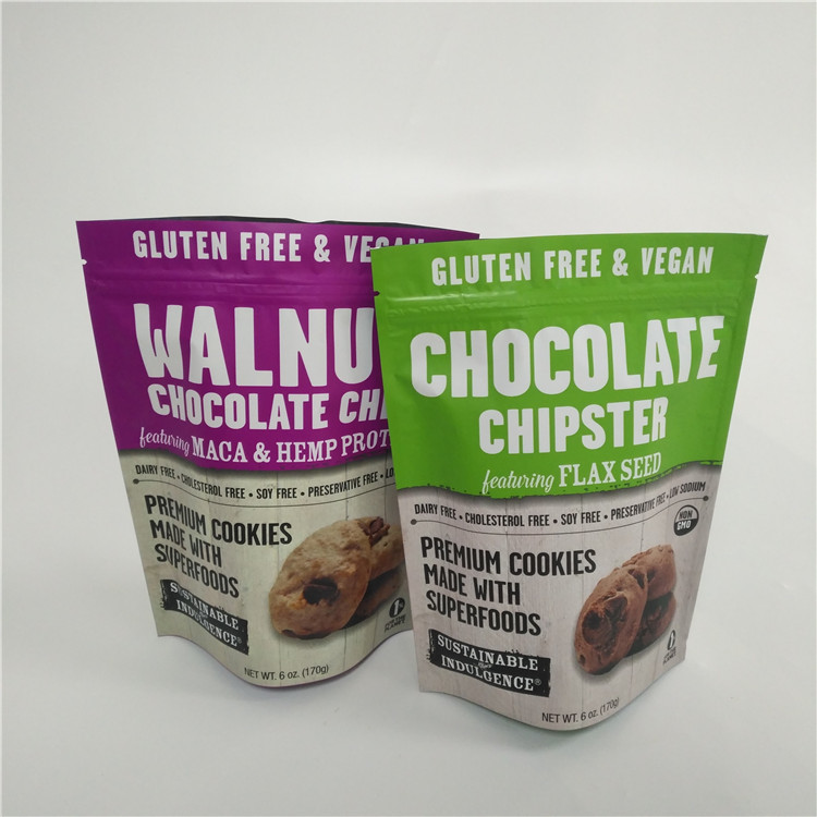 Πλαστική ψηφιακή τυπωμένη στάση συνήθειας γλυκών καραμελών επάνω στις σακούλες με την κορυφή φερμουάρ