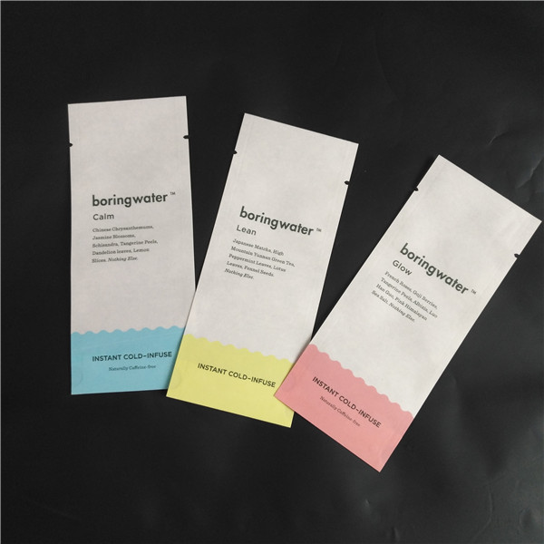 Eco φίλων βιοδιασπάσιμες της Kraft συσκευάζοντας τσάντες καρυκευμάτων σκονών τροφίμων εγγράφου PLA σύνθετες τρεις δευτερεύουσες σακούλες σφραγίδων