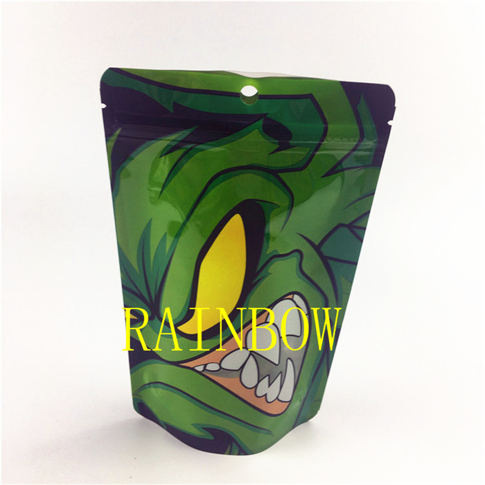 η ψηφιακή εκτύπωση 7g 200pcs MOQ ακίνδυνη για τα παιδιά συγκολλά τις εδώδιμες mylar τσάντες φύλλων αλουμινίου αργιλίου με το ΛΟΓΌΤΥΠΟ συνήθειας με θερμότητα