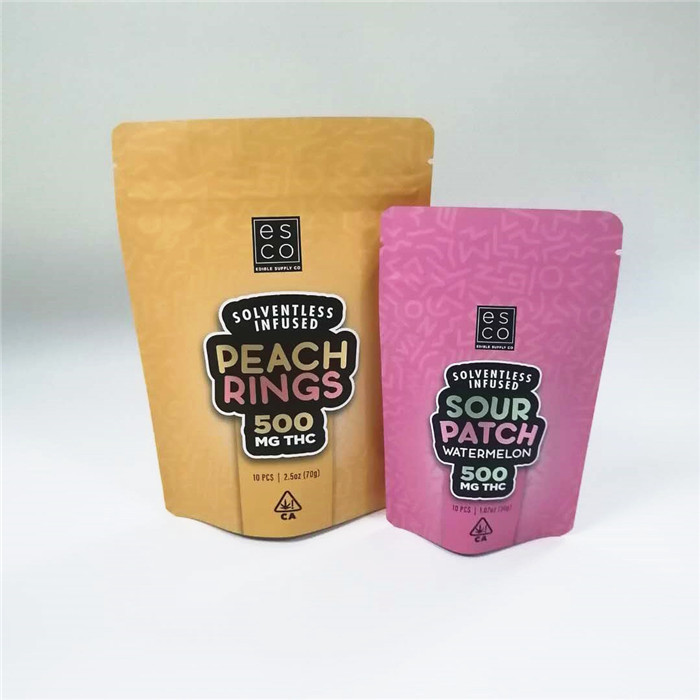 Στάση Cbd Thc σακουλών απόδειξης μυρωδιάς MOPP CMYK Mylar επάνω στη σακούλα φερμουάρ