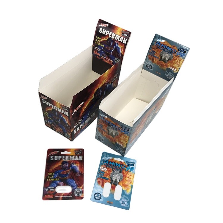 Ορθογώνια συσκευασία με κάρτες με φουσκάλες με πάχος 0,1 mm και οικολογικά φιλικό υλικό