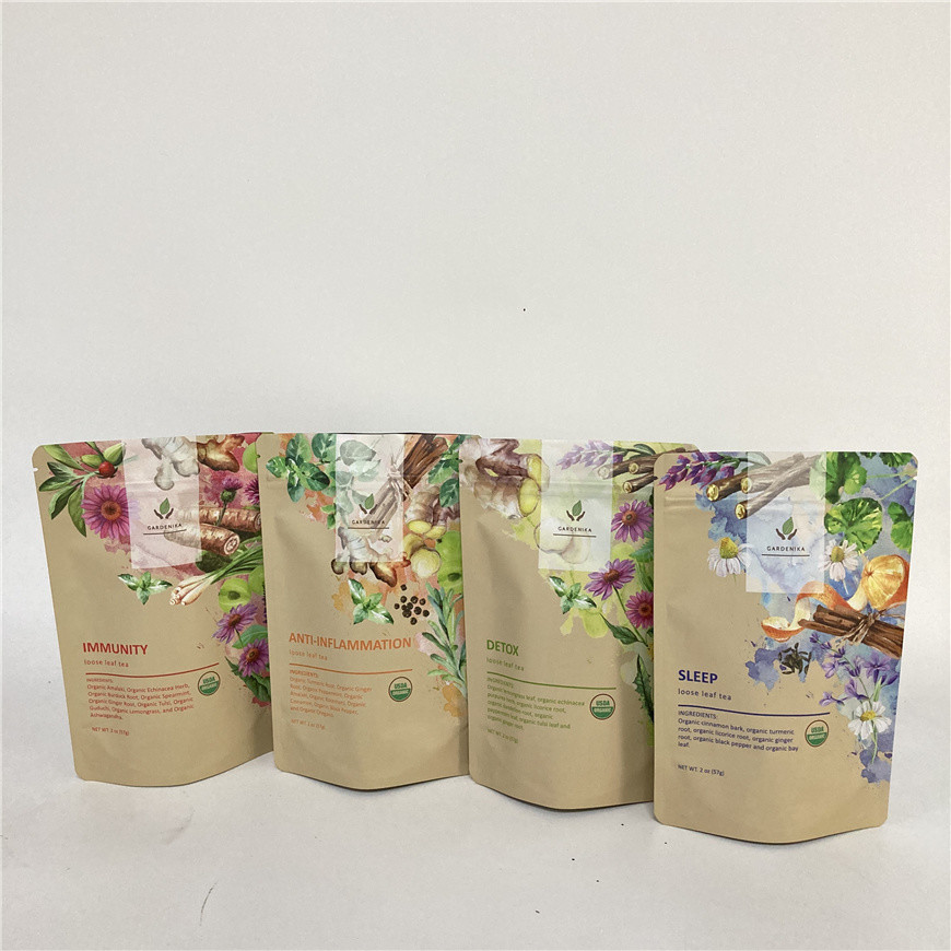 Στάση Cmyk 1.2C MPET επάνω στη σακούλα 1.5C PA φερμουάρ για το τσάι/τον καφέ