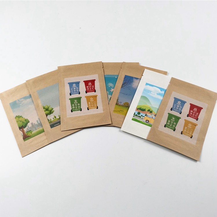 SGS MOPP 50mic αμύλου καλαμποκιού συσκευάζοντας τσάντα PLA εγγράφου φρούτων που ευθυγραμμίζεται