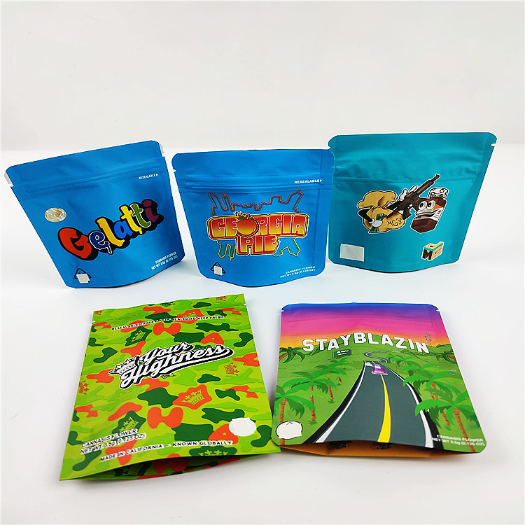 Συσκευάζοντας σακούλες τσαντών 3.5g CBD Mylar απόδειξης μυρωδιάς μπισκότων FSC BSCI CMYK