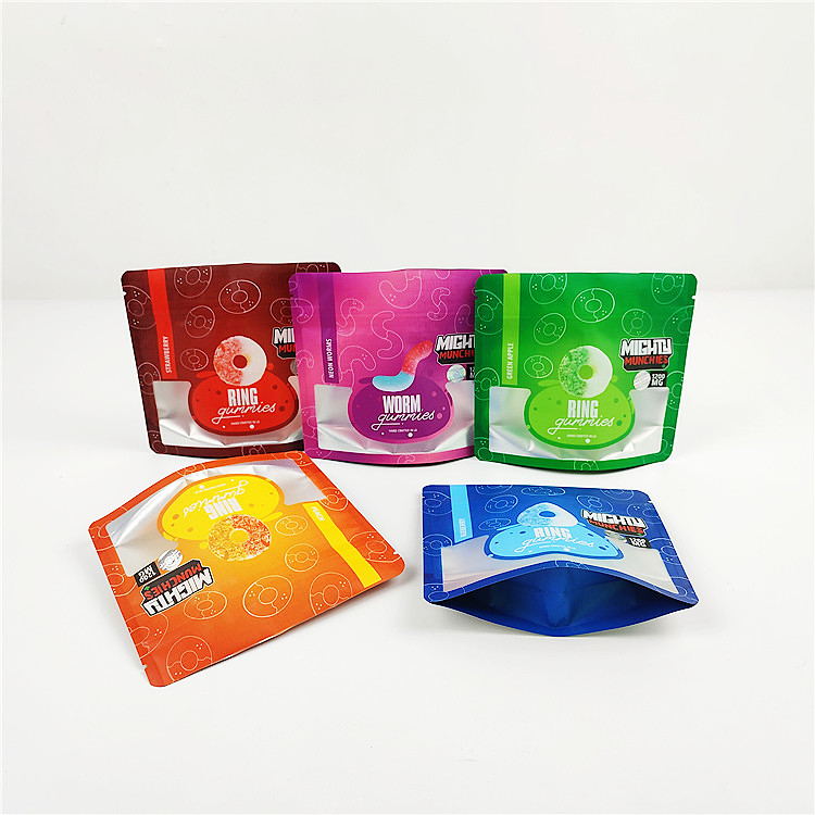 συσκευάζοντας τσάντα μεταλλινών CBD Mylar τσαντών FSC 28g 80mic 1/4oz CMYK Mylar